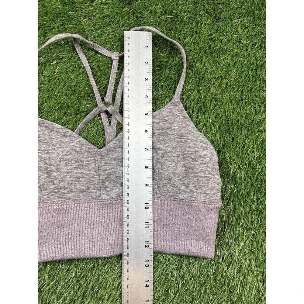 Alo Yoga ALOSOFT LAVISH SPORTS BRA TOP SIZE S STRAPPY BACK